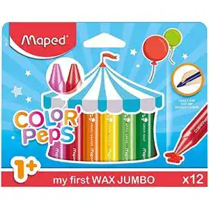 Wachsmalstifte maped m861311 color peps wax jumbo 12 stueck