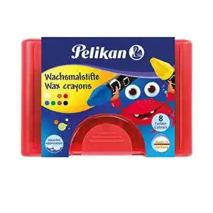 Wachsmalstifte pelikan 723148 665 8 wasserfest 8 stangen