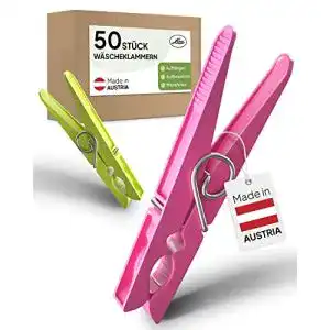 Waescheklammer luna plastik 50 stueck