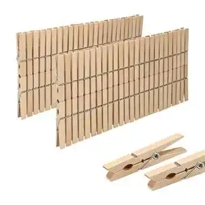 Waescheklammer vonbueren 100 x holz gross holzklammern