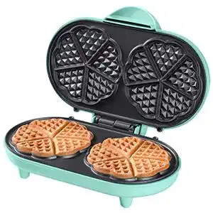 Waffeleisen bestron doppel fuer klassische herzwaffeln