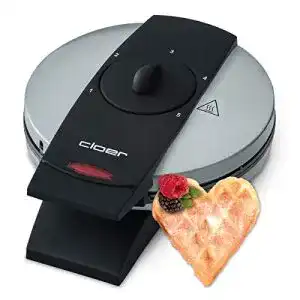 Waffeleisen cloer 1629 fuer klassische herzwaffeln 930 w