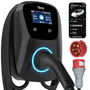 Wallbox 22 kw tera ev ladegeraet smart app mit 32a typ 2 22kw