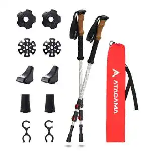 Wanderstoecke atacama teleskop aus aluminium nordic walking stoecke