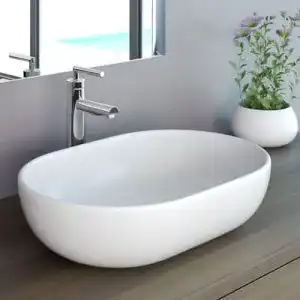 Waschbecken neg uno34a oval aufsatz waschschale waschtisch