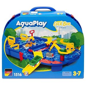 Wasserbahn AquaPlay 8700001516 – Set “Schleusenbox”, 27-teilig