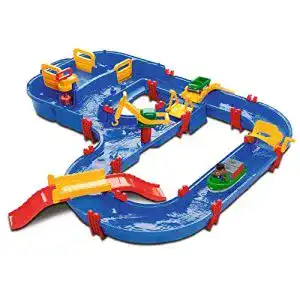 Wasserbahn aquaplay megabridge set mit 3 spielstationen
