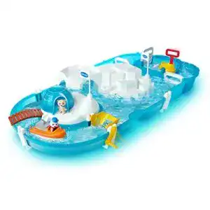 Wasserbahn aquaplay polar mit eisberg stausee und rampe