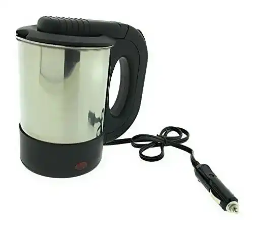 Wasserkocher 12 Volt für Auto und Camping mit 100W und 0,5 Liter Kapazität
