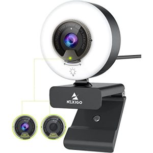Webcam mit Ringlicht NexiGo N960E 1080P 60FPS Webcam mit Licht