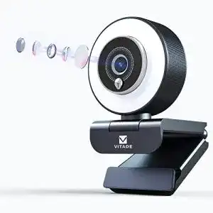 Webcam mit ringlicht vitade 960a pro webcam mit licht streaming cam