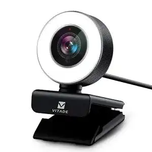 Webcam mit ringlicht vitade webcam 1080p hd mit mikrofon