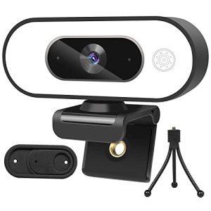 Webcam mit Ringlicht VIZOLINK W4F Webcam mit Mikrofon, Full-HD 2K