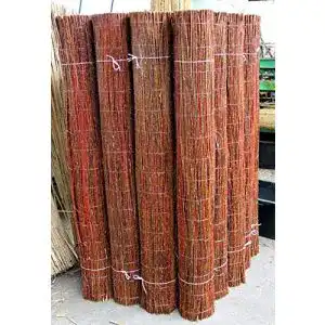 Weidenzaun lorek weidenmatte natuerlicher sichtschutz zaun