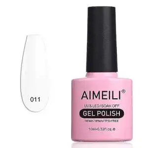 Weisser nagellack aimeili uv led gellack abloesbarer gel nagellack