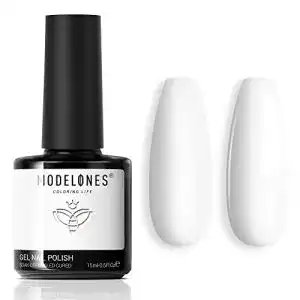 Weisser nagellack modelones uv nagellack weiss 15ml gel shellac