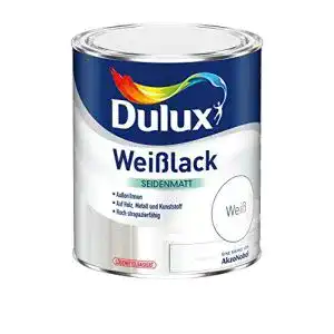 Weisslack dulux akzo nobel diy lack seidenmatt 0375 l weiss