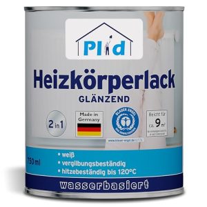 Weißlack plid ® Heizkörperlack weiß – Metallschutzlack 2in1