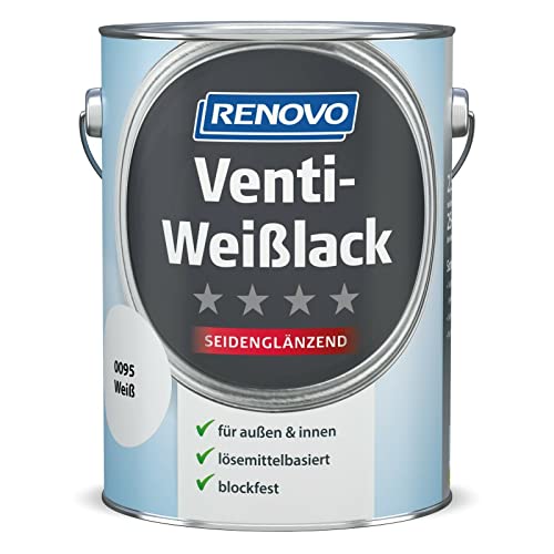 Weißlack Renovo 2,5 Liter Venti- (13,18 €/Liter) Fensterlack - weisslack renovo 25 liter venti 1318 e liter fensterlack