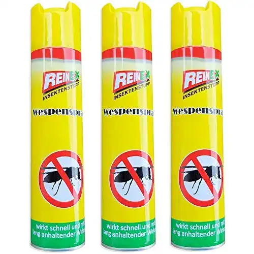 Wespenspray Reinex Set mit 3 Dosen für Wespenabwehr