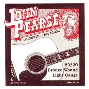 Westerngitarre saiten john pearse 200 l bronze 012 053