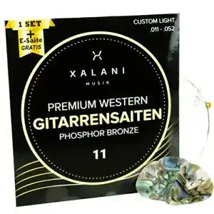 Westerngitarre saiten xalani gitarrensaiten westerngitarre 011