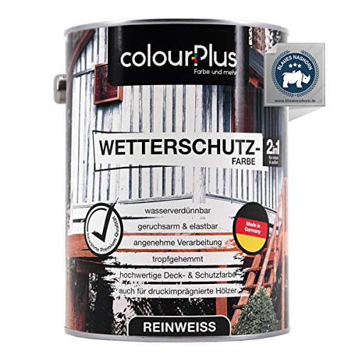 Wetterschutzfarbe Weiß colourPlus Farbe und mehr colourPlus®