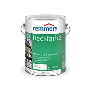 Wetterschutzfarbe Weiß Remmers Deckfarbe, weiß 2,5L - wetterschutzfarbe weiss remmers deckfarbe weiss 25l