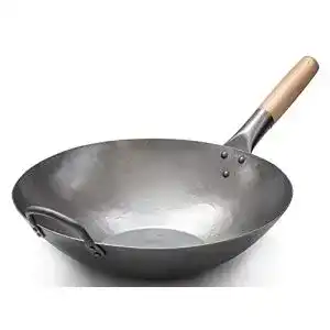 Wok craft wok 731w316 pow flach handgehaemmert karbonstahl