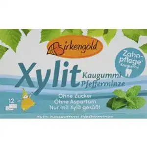 Xylit kaugummi birkengold xylit kaugummi pfefferminze 8er pack