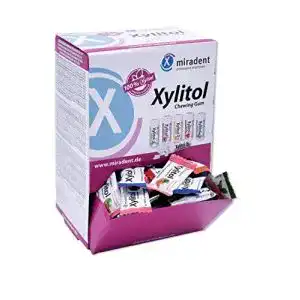 Xylit kaugummi miradent xylitol kaugummi schuettbox 200x