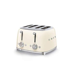 4-Schlitz-Toaster Smeg TSF03CREU Toaster, 2000, metall, 1 Liter, Creme - 4 schlitz toaster smeg tsf03creu toaster 2000 metall 1 liter creme
