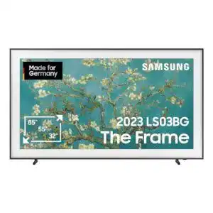 80 zoll fernseher samsung qled 4k the frame 85 zoll fernseher