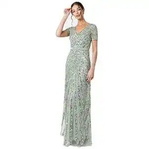Abendkleid lang maya deluxe maxi womens embellished sequin