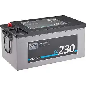 AGM-Batterie für Wohnmobile ECTIVE DC230 Deep Cycle 230Ah 12V
