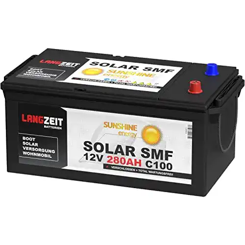 AGM Batterie für Wohnmobile und Boote mit 280Ah Kapazität
