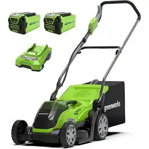Akku rasenmaeher fuer kleine flaechen greenworks 40v kabelloser