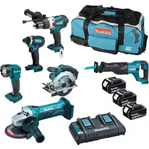 Akku werkzeug set makita dlx6104tx2 18 v li ion lxt kombi