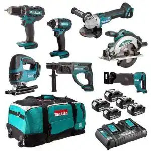 Akku werkzeug set makita ensemble de 7 machines