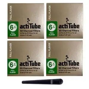 Aktivkohlefilter kogu set mit actitube extra slim 6 mm