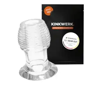 Analplug kinkwerk hohler transparenter offener analtunnel