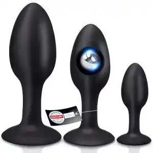 Analplug liebesfreunde premium set mit innenliegender kugel