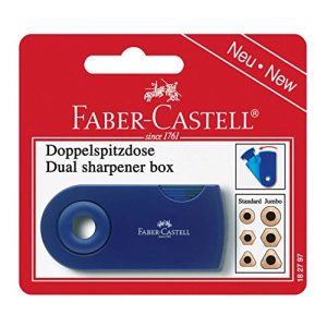 Anspitzer Faber-Castell 182797 – Doppelspitzdose, farblich sortiert