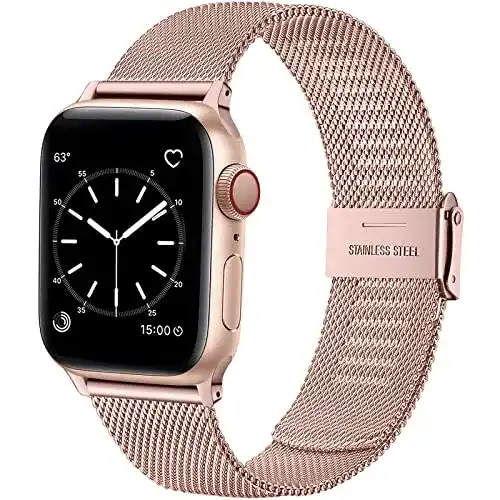 Wepro Ersatzarmband für Apple Watch Metall Mesh Armband