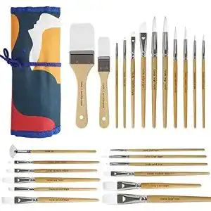 Aquarellpinsel conda pinselset 24 stueck pinsel nylon acrylfarben