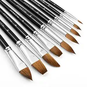 Aquarellpinsel tyrkuiy kolinsky aquarell pinsel set 9 teilig
