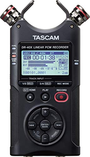 Audio-Recorder Tascam DR-40X Tragbarer Vierspur-Audiorecorder