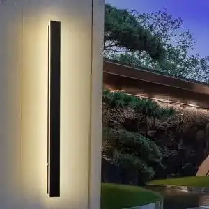 Aussenleuchte hmakgg lange wandlampe aussen anthrazit led