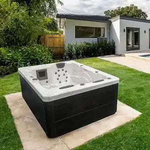 Aussenwhirlpool home deluxe outdoor white marble pure