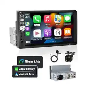 Autoradio touchscreen hikity 1din carplay autoradio android